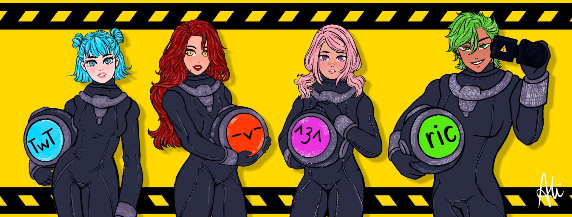 Content Warning character line up